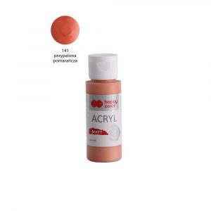 Happy Color, Farba akrylowa MATT, przypalona pomarańcza, 60 ml HA 7375 0060-141