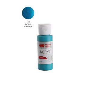 Happy Color, Farba akrylowa MATT, surowy szmaragd, 60 ml HA 7375 0060-152