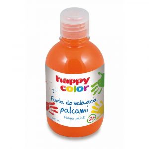 Happy Color, Farba do malowania palcami, pomarańczowa, 300 ml HA 3350 0300-42