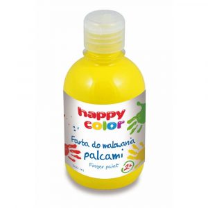 Happy Color, Farba do malowania palcami, żółta, 300 ml HA 3350 0300-1