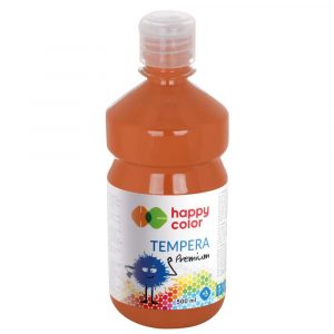 Happy Color, Farba tempera Premium, brązowa, 500 ml HA 3310 0500-7