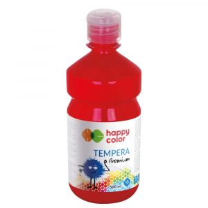 Happy Color, Farba tempera Premium, ciemnoczerwona, 1000 ml HA 3310 1000-26