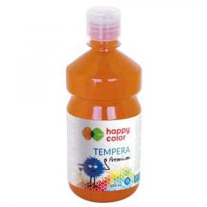 Happy Color, Farba tempera Premium, ciemnopomarańczowa, 1000 ml HA 3310 1000-45