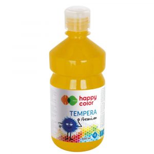 Happy Color, Farba tempera Premium, ciemnożółta, 500 ml HA 3310 0500-16