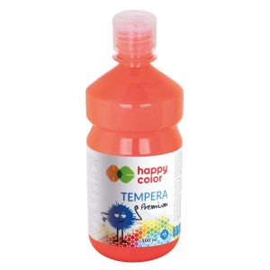 Happy Color, Farba tempera Premium, koralowa, 500 ml HA 3310 0500-40