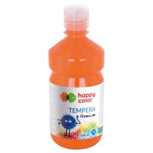 Happy Color, Farba tempera Premium, pomarańczowa, 1000 ml HA 3310 1000-42