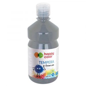 Happy Color, Farba tempera Premium, szara, 1000 ml HA 3310 1000-80