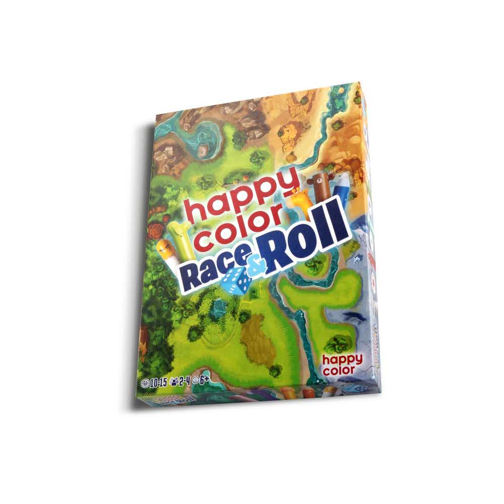 Happy Color, Gra rodzinna ROLL&RACE, z długopisami wymazywalnymi HA PREZENT 16 KR