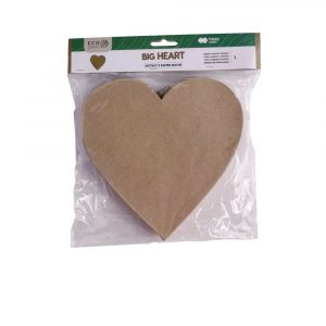 Happy Color, Kształt z papier mache BIG HEART, 19x2.5 cm HA 4533 1902-BH