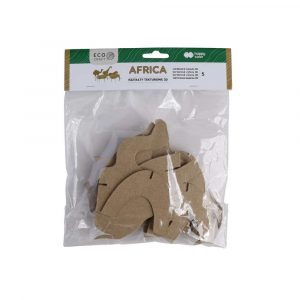 Happy Color, Kształty tekturowe AFRICA, 12-15 cm, 5 szt. HA 4513 1512-AF5