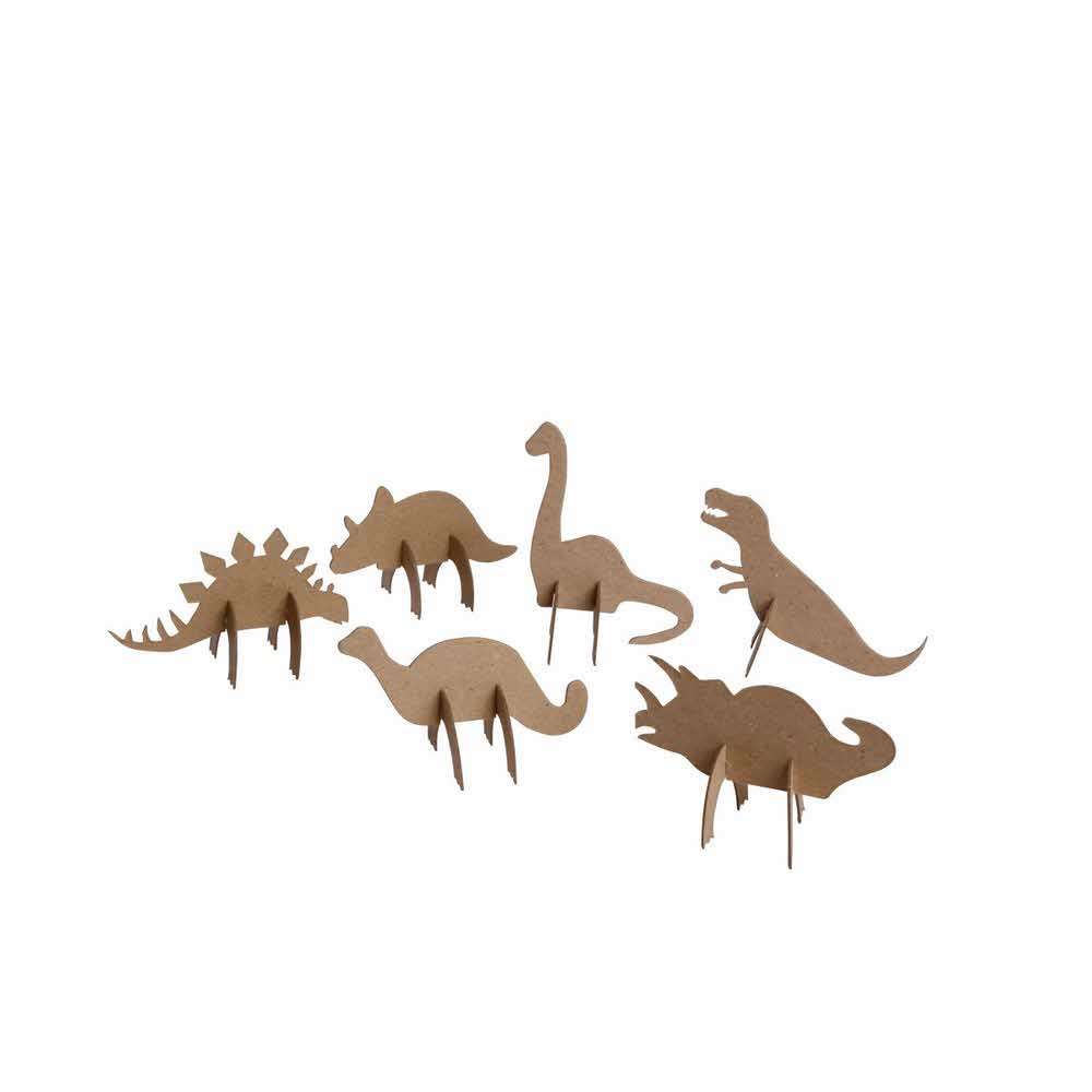 Happy Color, Kształty tekturowe DINO, 6-15 cm, 5 szt. HA 4513 1512-DN6 - obrazek 2