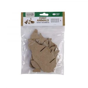 Happy Color, Kształty tekturowe FOREST ANIMAL, 9-22 cm, 5 szt. HA 4513 1520-FO5