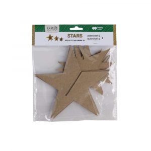 Happy Color, Kształty tekturowe STARS, 9-18 cm, 3 szt. HA 4513 1813-ST3