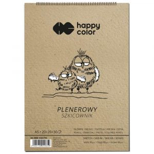 Happy Color, Szkicownik na spirali PLENEROWY, A5, 80/90g, 70 arkuszy HA 3808 1520-P70