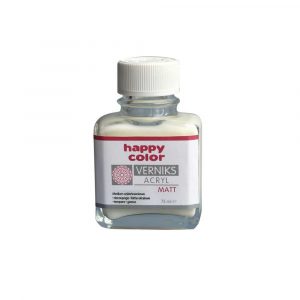 Happy Color, Werniks akrylowy MATT, przezroczysty matowy, 75 ml HA 7380 0075-MA