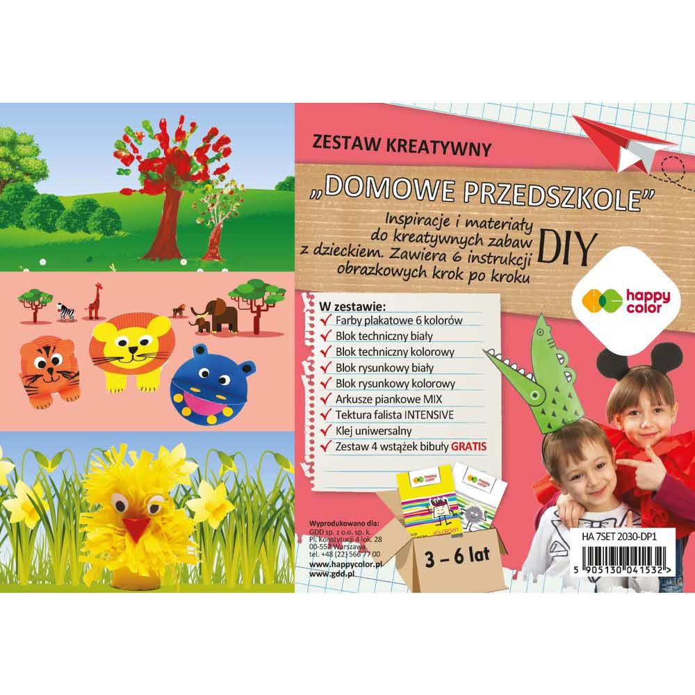 Happy Color, Zestaw kreatywny Domowe Przedszkole, materiały i inspiracje, materiały i inspiracje HA 7SET 2030-DP1 - obrazek 6