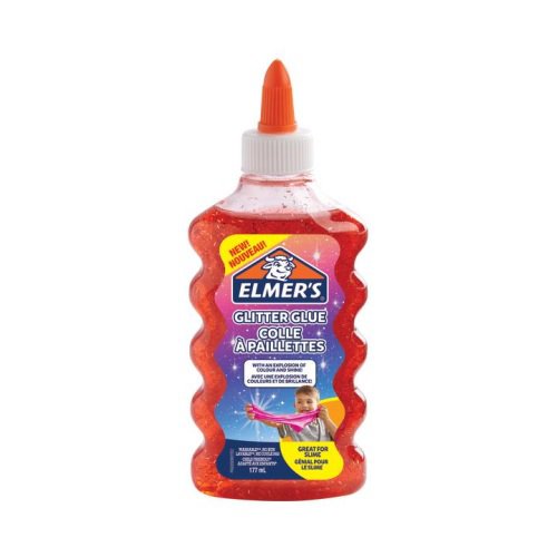 Klej błyszczący z brokatem Glitter Glue 177 ml Elmers czerwony