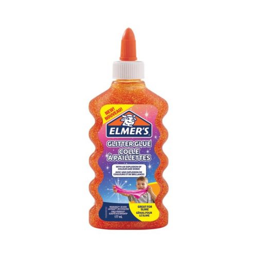 Klej błyszczący z brokatem Glitter Glue 177 ml Elmers pomarańczowy