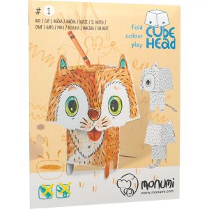 Kolorowanka CubeHead 3D, "Kot", Normal, Monumi M CH-000101