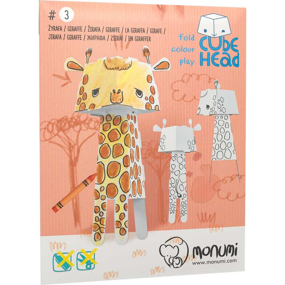 Kolorowanka CubeHead 3D, "Żyrafa", Normal, Monumi M CH-000103