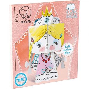 Kolorowanka CubeHead, 3D MINI, "Księżniczka", Monumi M MCH-000125