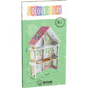 Kolorowanka składana 3D XXL, “Domek - UL. Wiosenna 14”, Monumi M PD-000202