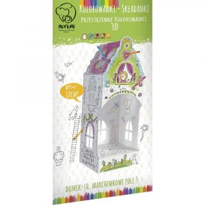 Kolorowanka składana MINI 32 cm, "Domek ul. Marchewkowe Pole 3", Monumi M PD-000503
