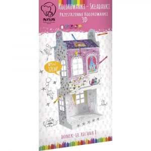 Kolorowanka składana MINI 32 cm, "Domek Ul. Różana 8", Monumi M PD-000501