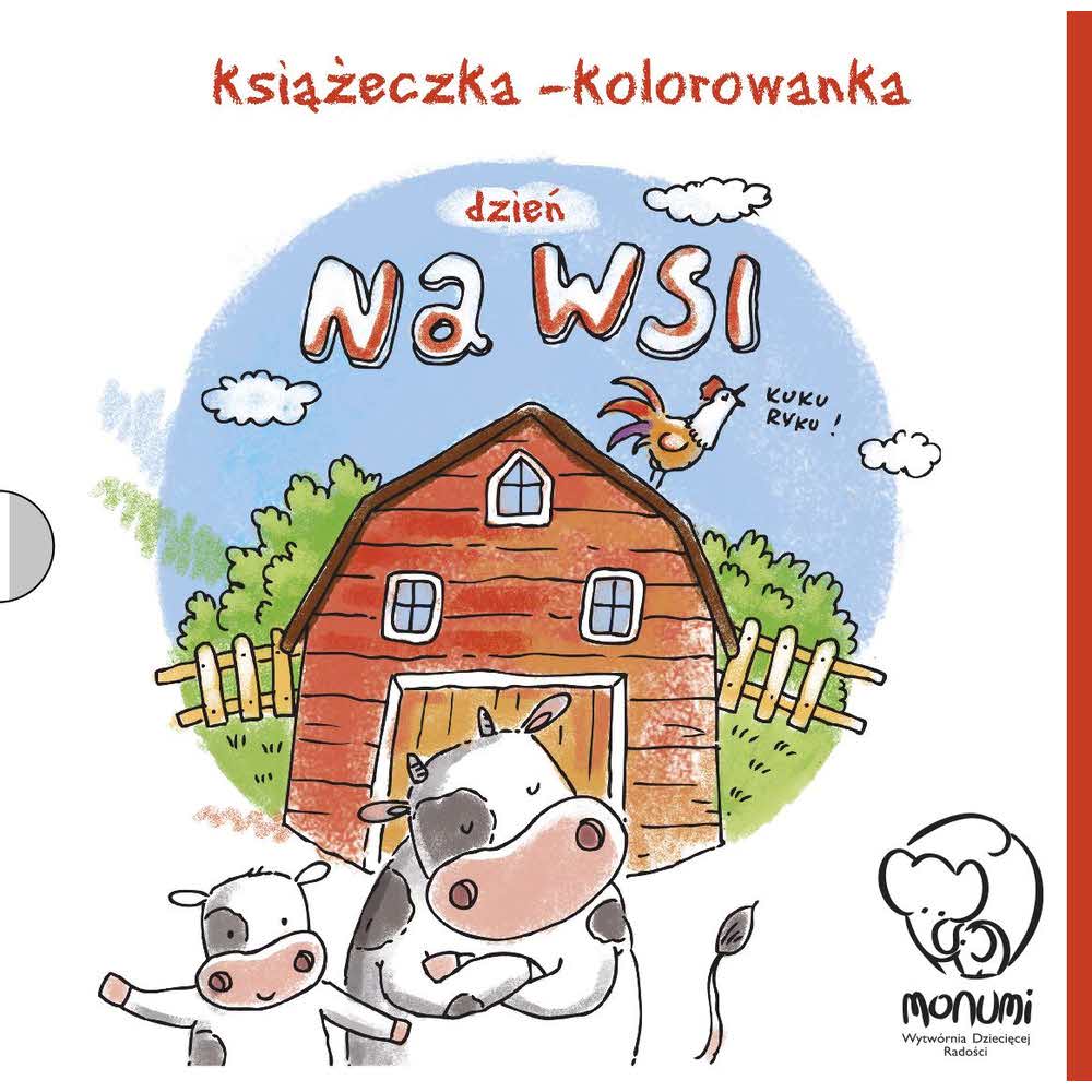 Książeczka - kolorowanka "Dzień na wsi", Monumi M PK-000106