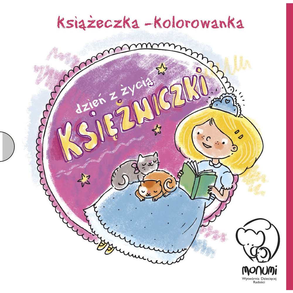 Książeczka - kolorowanka "Dzień z życia księżniczki", Monumi M PK-000107