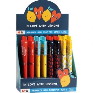 M&G, Display - Długopis automatyczny Lemon 2, 0.5 mm, niebieski, 40 szt. MG ABP46479 KP40