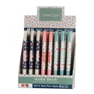 M&G, Display - Długopis Warm Braw, niebieski, 0.5 mm, 40 szt. MG ABP82772 KP40