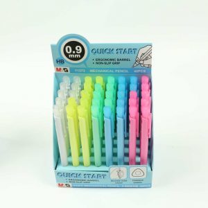 M&G, Display - Ołówek trójkątny automatyczny 0.9 mm, HB, mix 5 kolorów, , 40 szt. MG AMPY1373 09 KP40