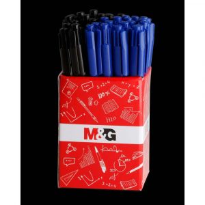 M&G, Display - Pisak dwustronny Double Marker, niebieski, czarny 0.8 mm/2.8 mm, 36 szt. MG APM21372M2 D36