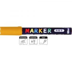 M&G, Marker akrylowy 1-2 mm, jasnożółty MG ZPLN6570-15