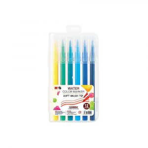 M&G, Pisak pędzelkowy Brush Pen, wodny, 12 kolorów MG ACP92167