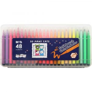 M&G, Pisak pędzelkowy So Many Cats, wodny, 48 kolorów, zestaw MG ACP901H6