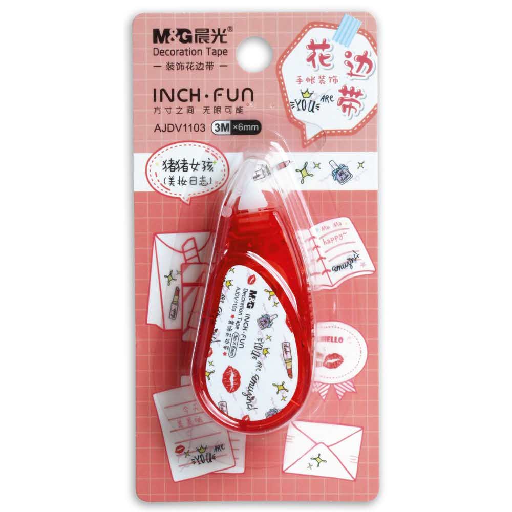 M&G, Taśma ozdobna Lovely Girl, 6mmx3m MG AJDV1103 - obrazek 2