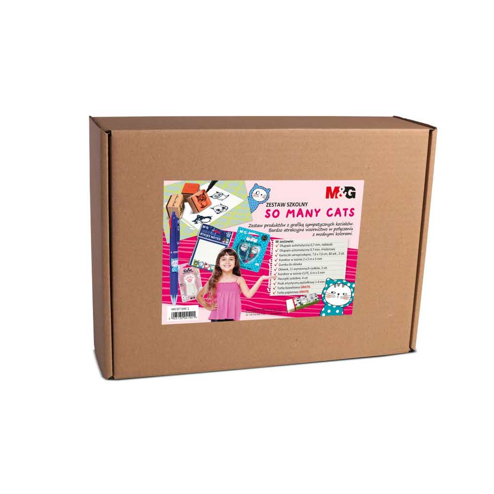 M&G, Zestaw szkolny So Many Cats, 15 elementów MG SET SMC-1 - obrazek 3