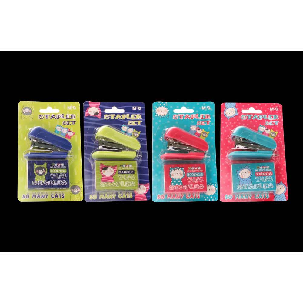 M&G, Zszywacz mini So Many Cats + zszywki 24/6, 25 mm MG ABS916S6