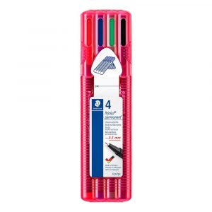 Staedtler, Cienkopis permanentny triplus, trójkątny, 4 kolory, w etui S 331 SB4