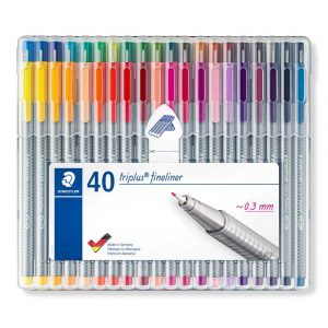 Staedtler, Cienkopis triplus, 0.3 mm, 40 kolorów, w etui S 334 SB40