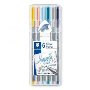 Staedtler, Cienkopis triplus, 0.3 mm, HYGGE, 6 kol. w etui S 334 SB6CS12