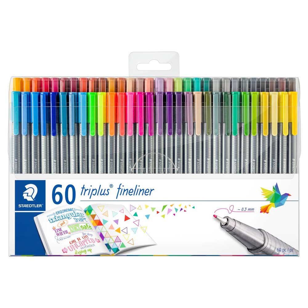 Staedtler, Cienkopis trójkątny triplus, 0.3 mm, 60 szt. S 334 TB60 - obrazek 2