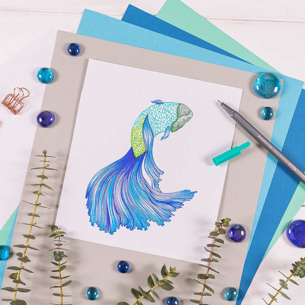 Staedtler, Cienkopis trójkątny triplus, bordowy, 0.3 mm S 334-23 - obrazek 4