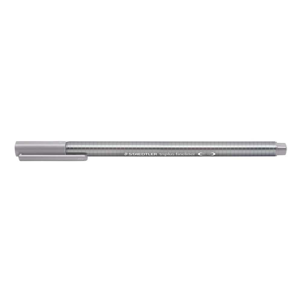 Staedtler, Cienkopis trójkątny triplus, ciemny szary, 0.3 mm S 334-86 - obrazek 2
