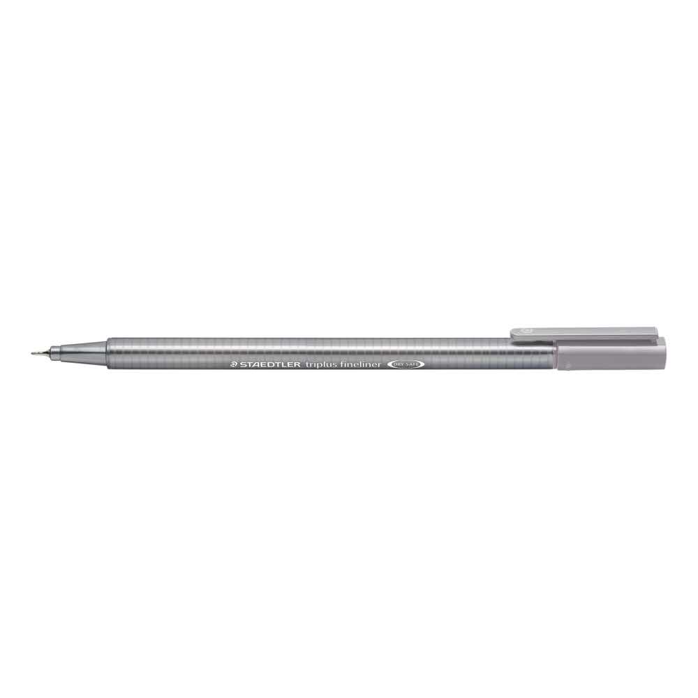 Staedtler, Cienkopis trójkątny triplus, ciemny szary, 0.3 mm S 334-86