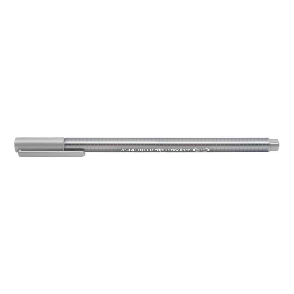 Staedtler, Cienkopis trójkątny triplus, jasny szary, 0.3 mm S 334-82
