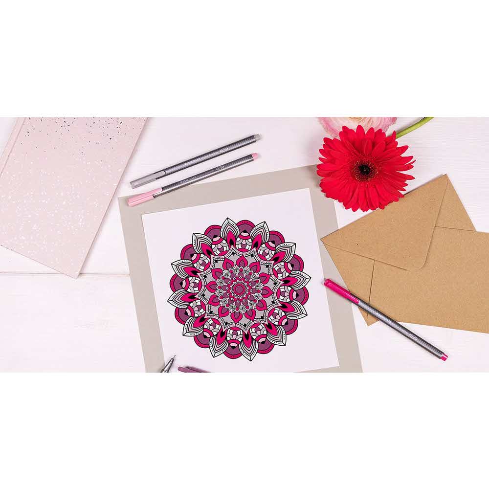 Staedtler, Cienkopis trójkątny triplus, magenta, 0.3 mm S 334-20 - obrazek 5