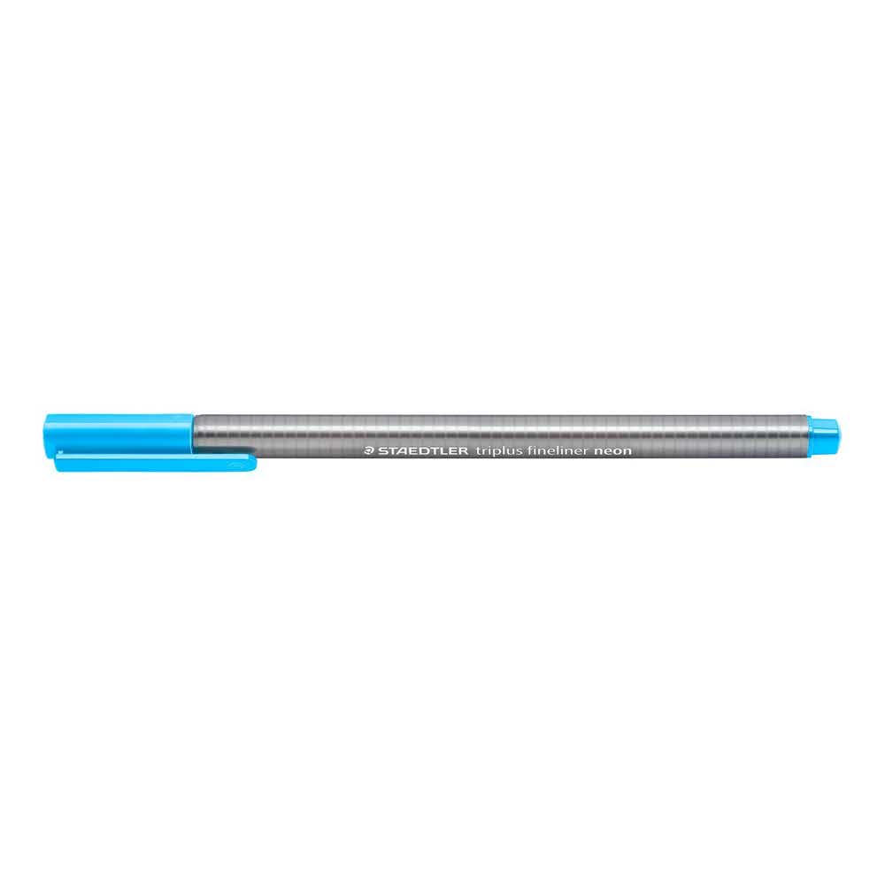Staedtler, Cienkopis trójkątny triplus, niebieski neon, 0.3 mm S 334-301 - obrazek 2